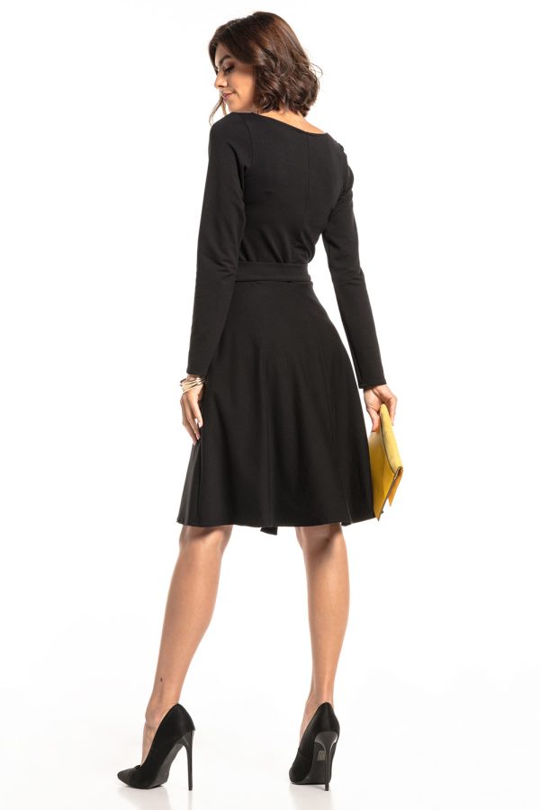 Black Daydress 1 in Cotton, Spandex and Polyester