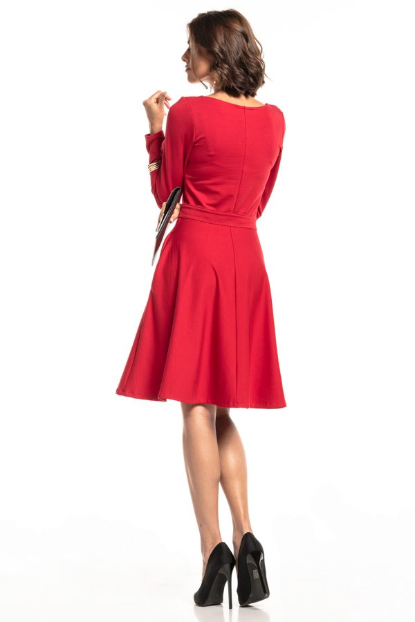 Red Daydress 3 in Cotton, Spandex and Polyester