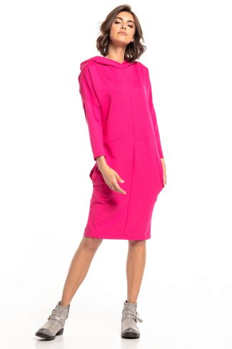 Pink Daydress in Day Dresses with Cotton, Spandex and Polyester
