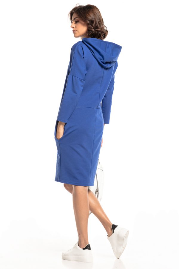 Blue Daydress in Day Dresses with Cotton, Spandex and Polyester