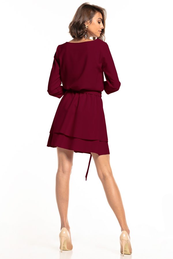 Red Daydress in Day Dresses with Spandex and Polyester
