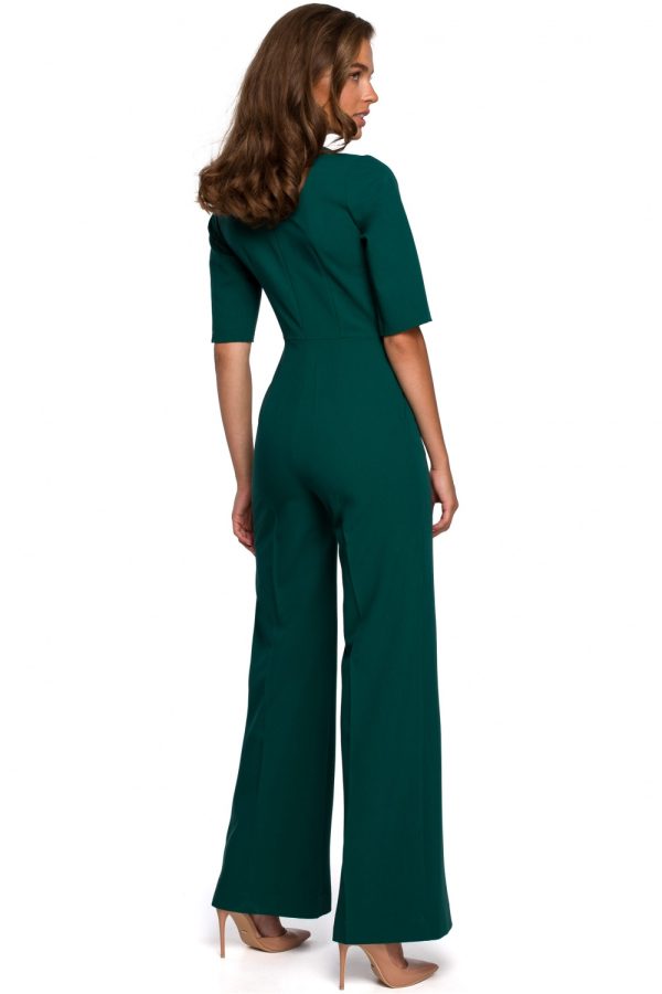 Green Suit in Playsuits For Women with Spandex, Polyester and Viscose