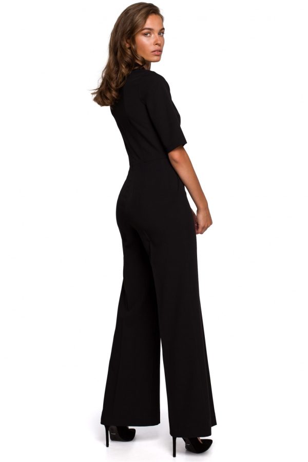 Black Suit in Playsuits For Women with Spandex, Polyester and Viscose