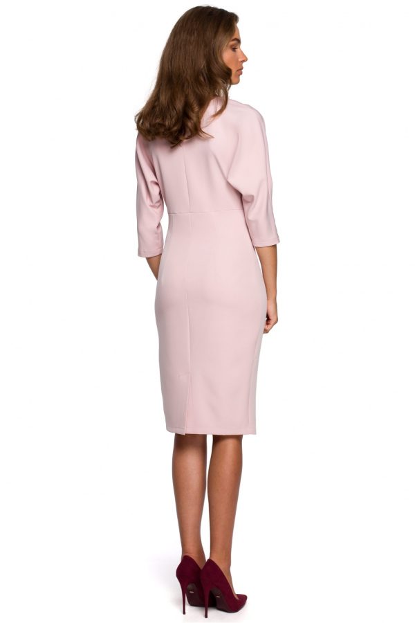 Pink Daydress in Day Dresses with Spandex and Polyester