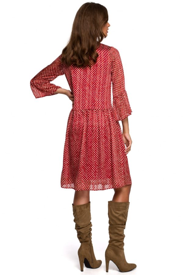 Red Daydress in Day Dresses with Polyester