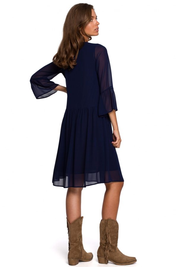 Navy Blue Cocktail Dress in Formal Dresses, Cocktail Dresses with Polyester
