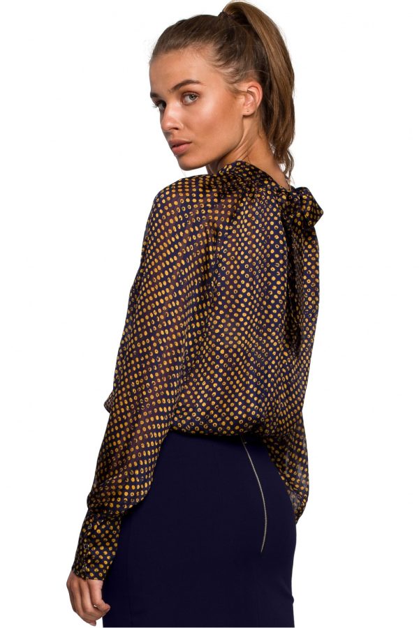 Brown Blouse in Women`s Blouses, Tunics with Polyester