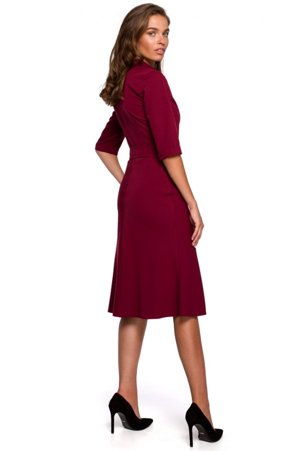 Red Daydress in Day Dresses with Spandex, Polyester and Viscose