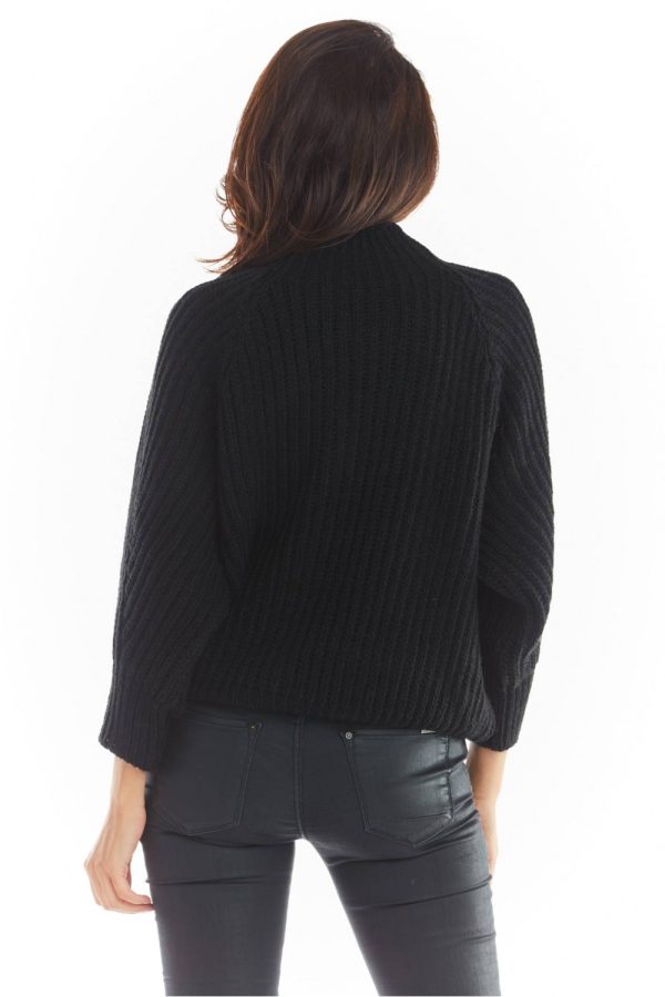 Black Jumper in Sweaters, Pullovers, Jumpers, Turtlenecks, Boleros, Shrugs with Polyamide, Polyacrylic and Polyester