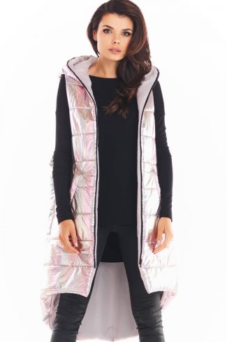893172 Pink Gilet in Women`s Coats, Jackets with Polyester