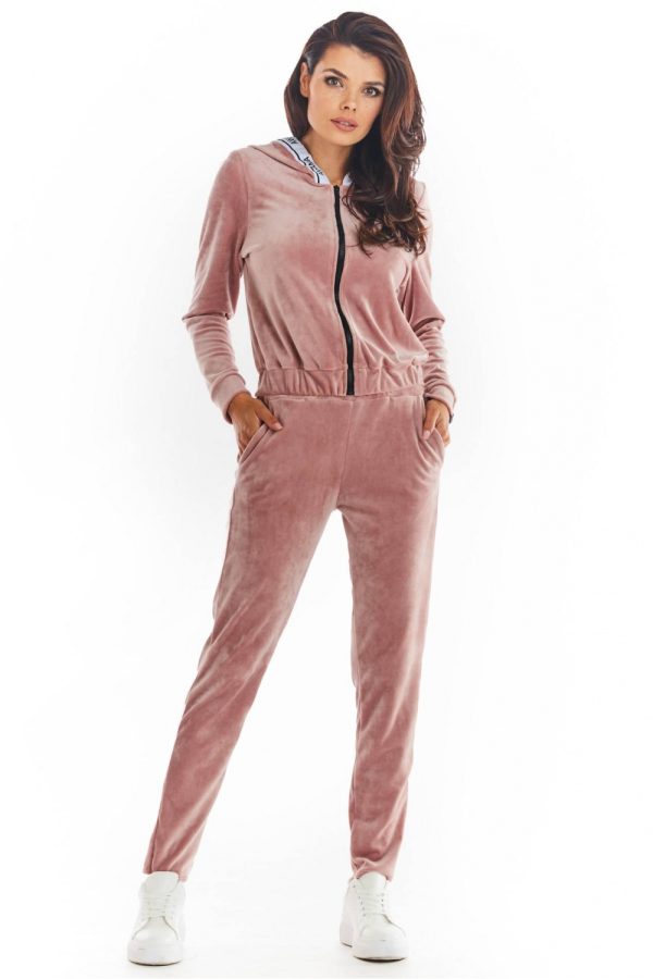 Pink Sweatshirt in Sweatshirts For Women with Polyester and Spandex