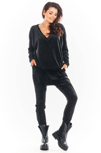 Black Tracksuit Trousers in Women`s Tracksuit Bottoms, Sports Pants with
