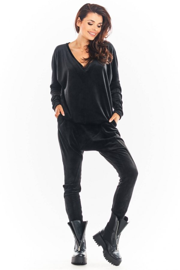 Black Tracksuit Trousers in Women`s Tracksuit Bottoms, Sports Pants with
