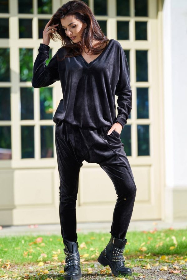 Black Tracksuit Trousers in Women`s Tracksuit Bottoms, Sports Pants with
