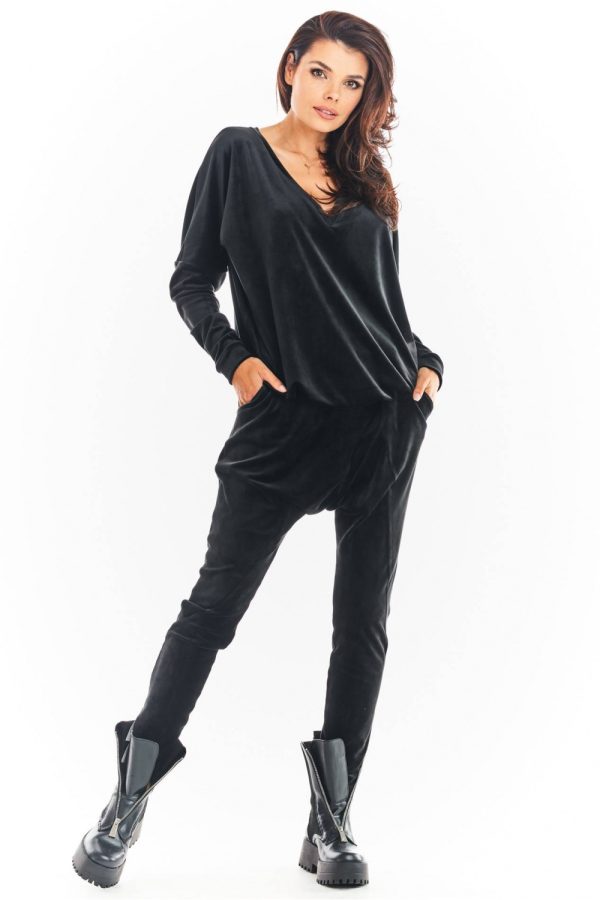 Black Tracksuit Trousers in Women`s Tracksuit Bottoms, Sports Pants with