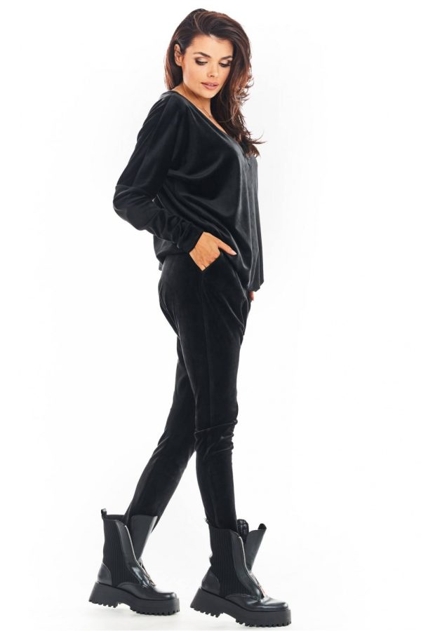 Black Tracksuit Trousers in Women`s Tracksuit Bottoms, Sports Pants with