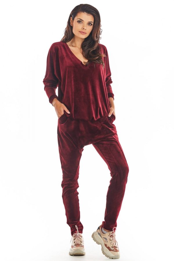 Red Tracksuit Trousers in Women`s Tracksuit Bottoms, Sports Pants with