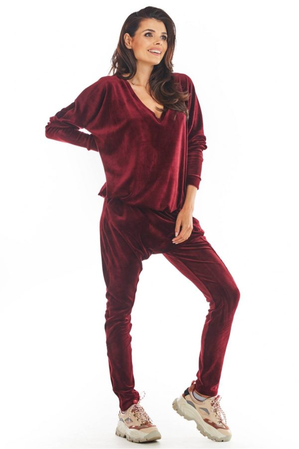 Red Tracksuit Trousers in Women`s Tracksuit Bottoms, Sports Pants with