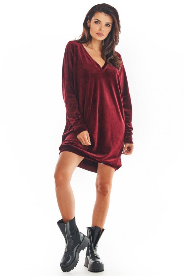Red Daydress in Day Dresses with Polyester and Spandex