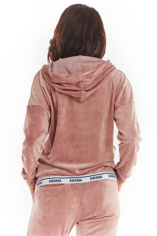 Pink Sweatshirt in Sweatshirts For Women with Polyester and Spandex