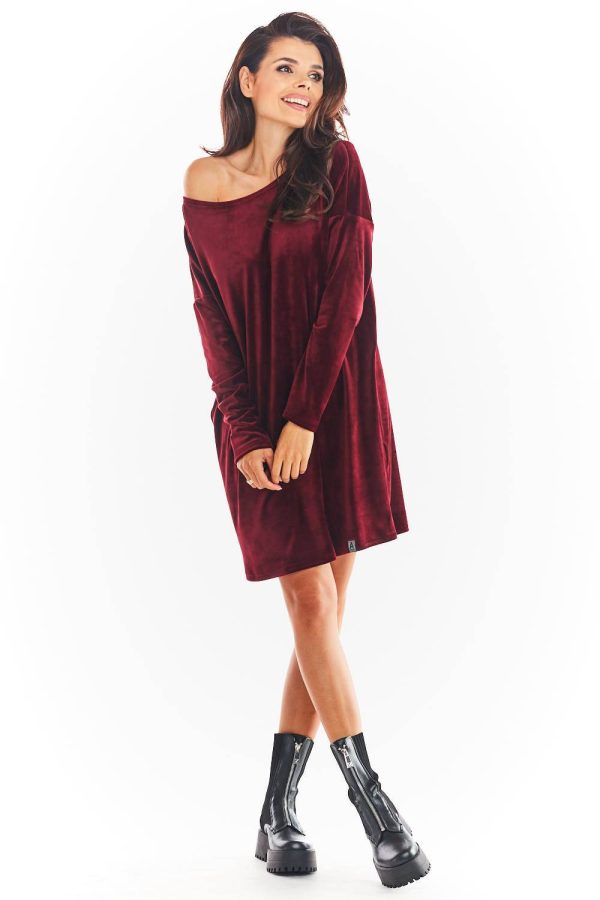 Red Daydress in Day Dresses with Polyester and Spandex