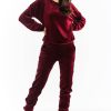 Red Tracksuit Trousers in Women`s Tracksuit Bottoms, Sports Pants with Polyester and Spandex