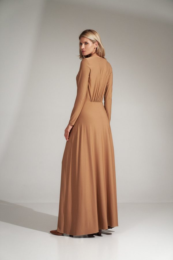 beige Daydress model 150439 Figl