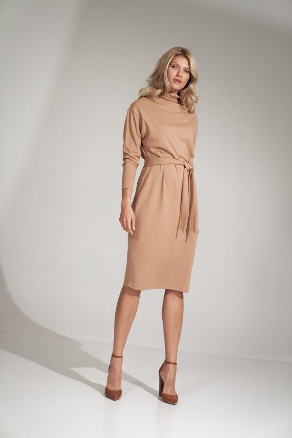beige Daydress model 150442 Figl