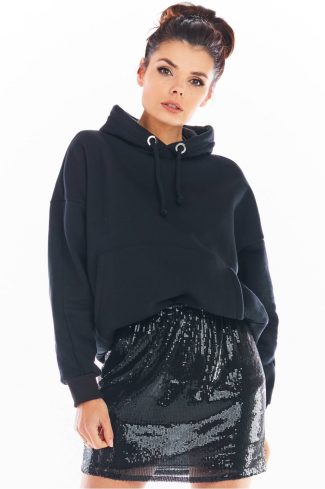 Black Short Skirt in Skirts with Spandex and Polyester