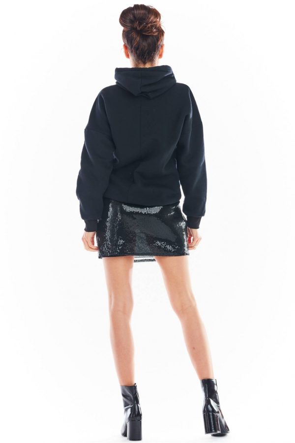 Black Short Skirt in Skirts with Spandex and Polyester