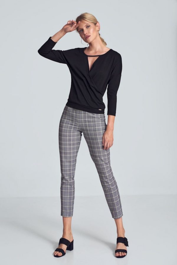 Grey Women Trousers in Pants, Trousers, Shorts with Polyester