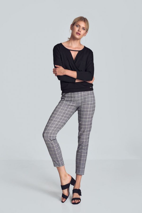 Grey Women Trousers in Pants, Trousers, Shorts with Polyester