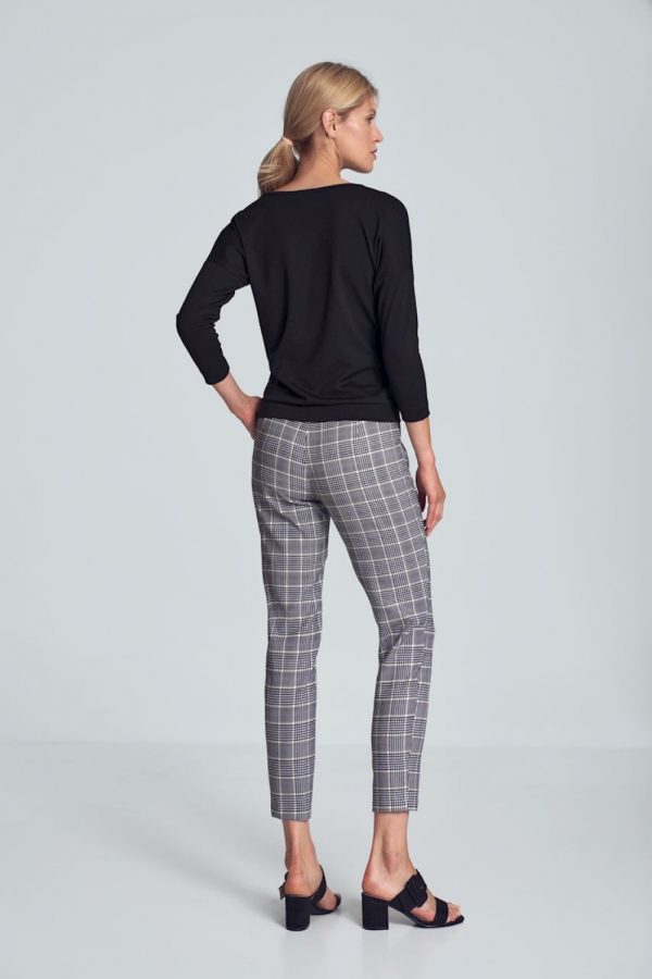 Grey Women Trousers in Pants, Trousers, Shorts with Polyester