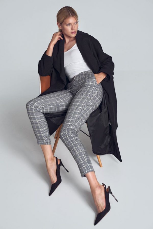 Grey Women Trousers in Pants, Trousers, Shorts with Polyester