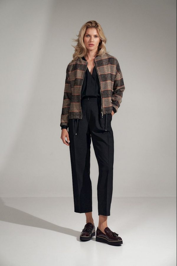 Black Women Trousers in Pants, Trousers, Shorts with Polyester