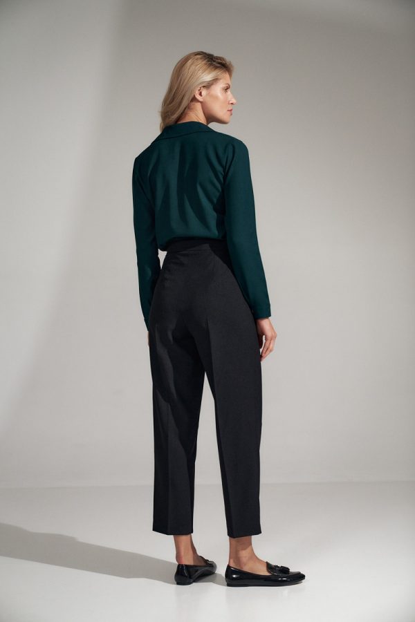 Black Women Trousers in Pants, Trousers, Shorts with Polyester
