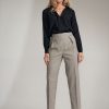 Grey Women Trousers in Pants, Trousers, Shorts with Nylon and Polyester