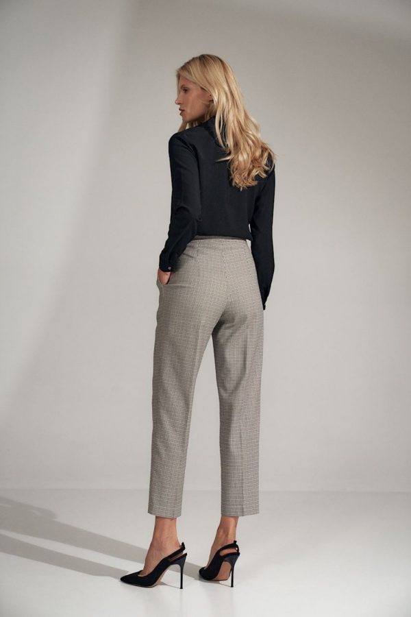 Grey Women Trousers in Pants, Trousers, Shorts with Nylon and Polyester