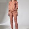 Orange Women Trousers in Pants, Trousers, Shorts with Spandex and Viscose
