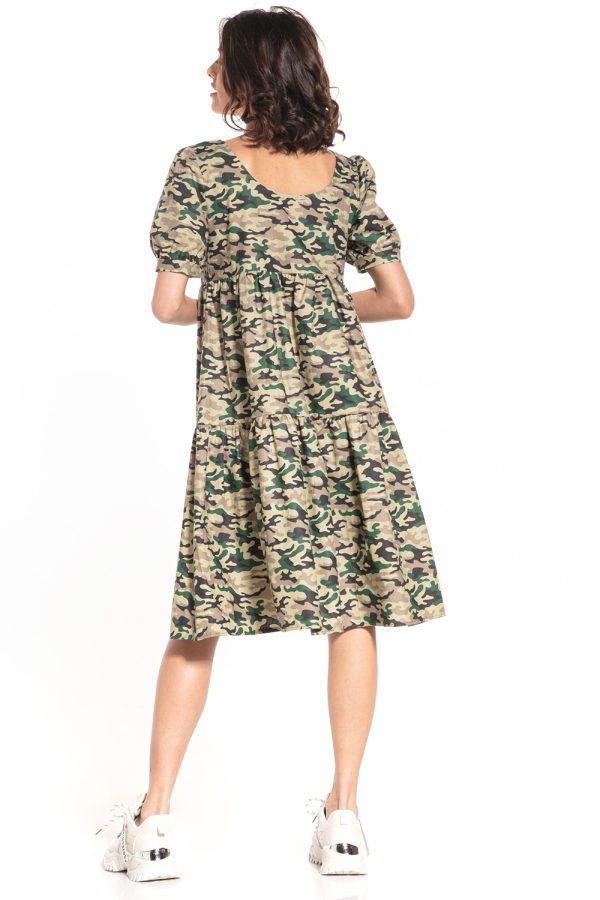 Multicolor Daydress in Day Dresses with Cotton