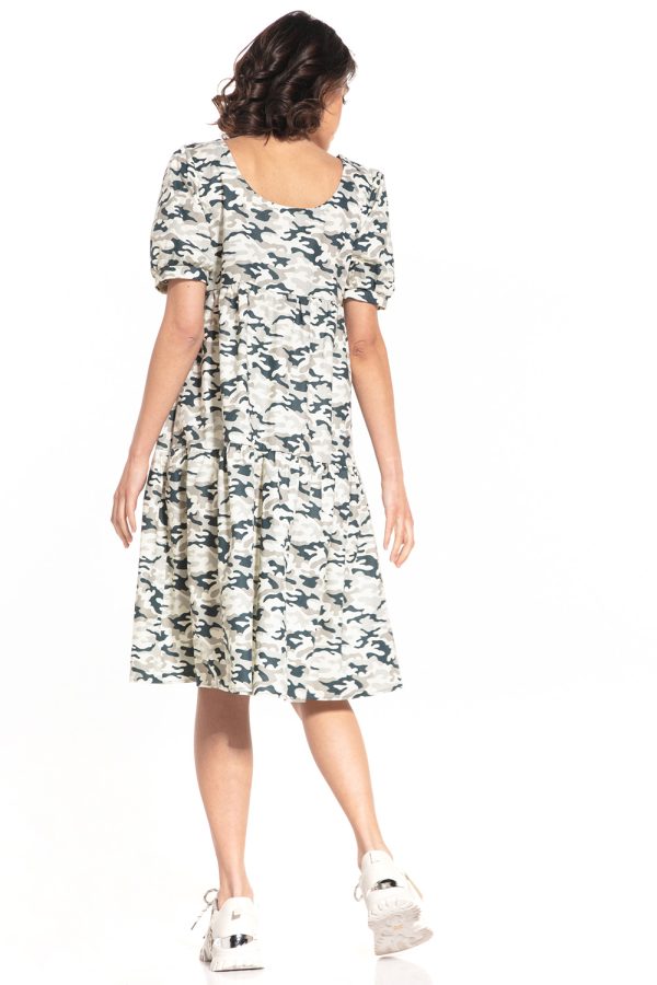 Multicolor Daydress in Day Dresses with Cotton