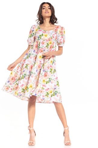 Multicolor Daydress in Day Dresses with Cotton