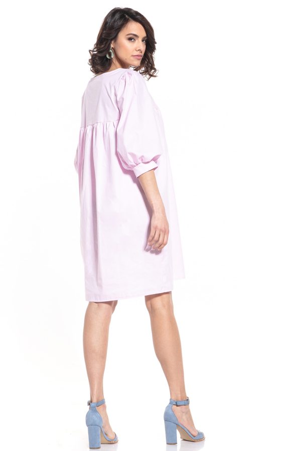 Pink Daydress in Day Dresses with Cotton