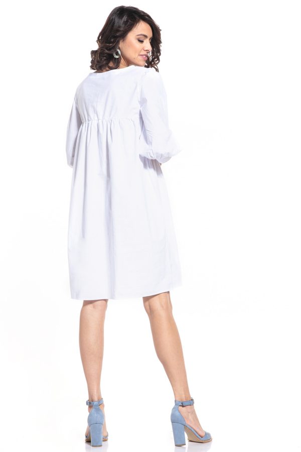 White Daydress in Day Dresses with Cotton