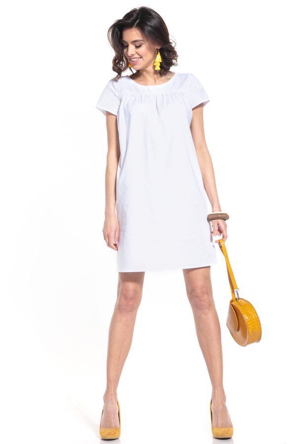 White Daydress in Day Dresses with Cotton