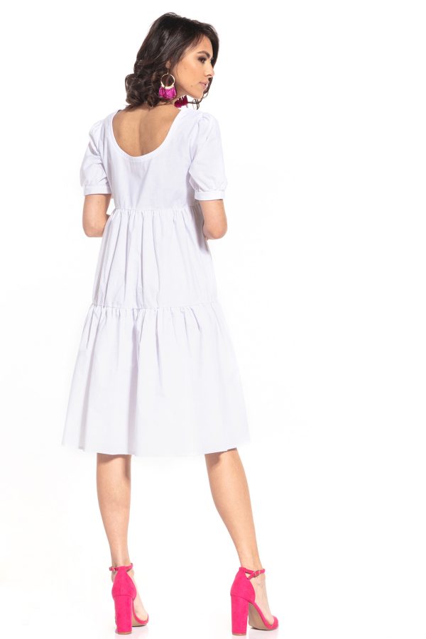 White Daydress in Day Dresses with Cotton