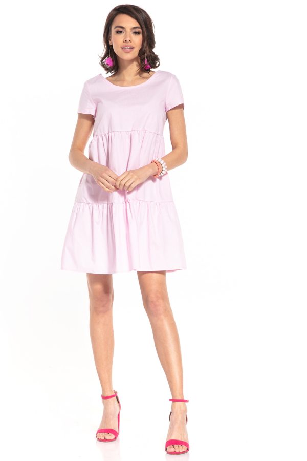 Pink Daydress in Day Dresses with Cotton