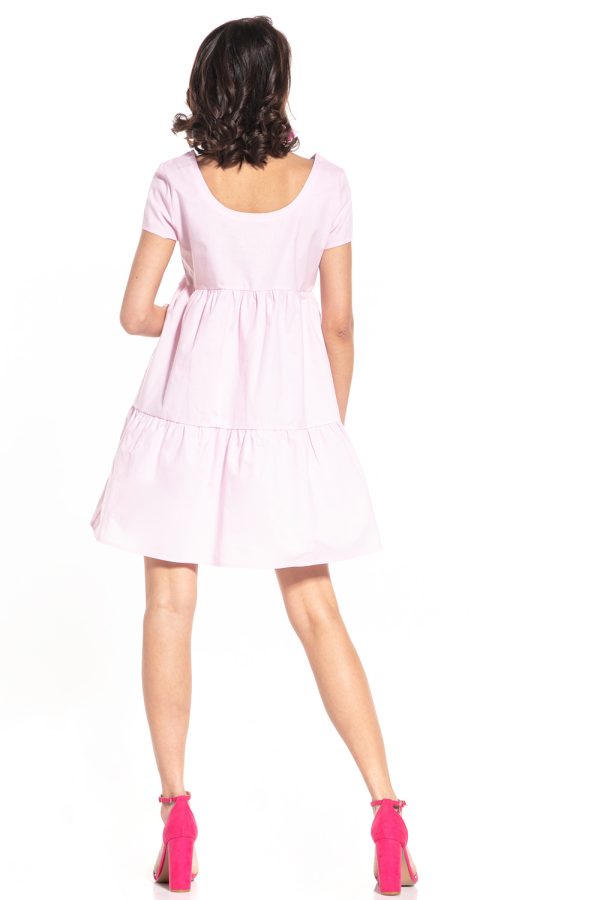 Pink Daydress in Day Dresses with Cotton