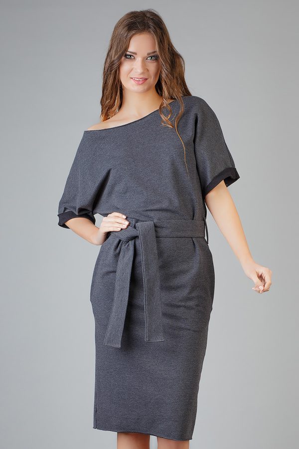 Grey Daydress in Day Dresses with Cotton and Viscose