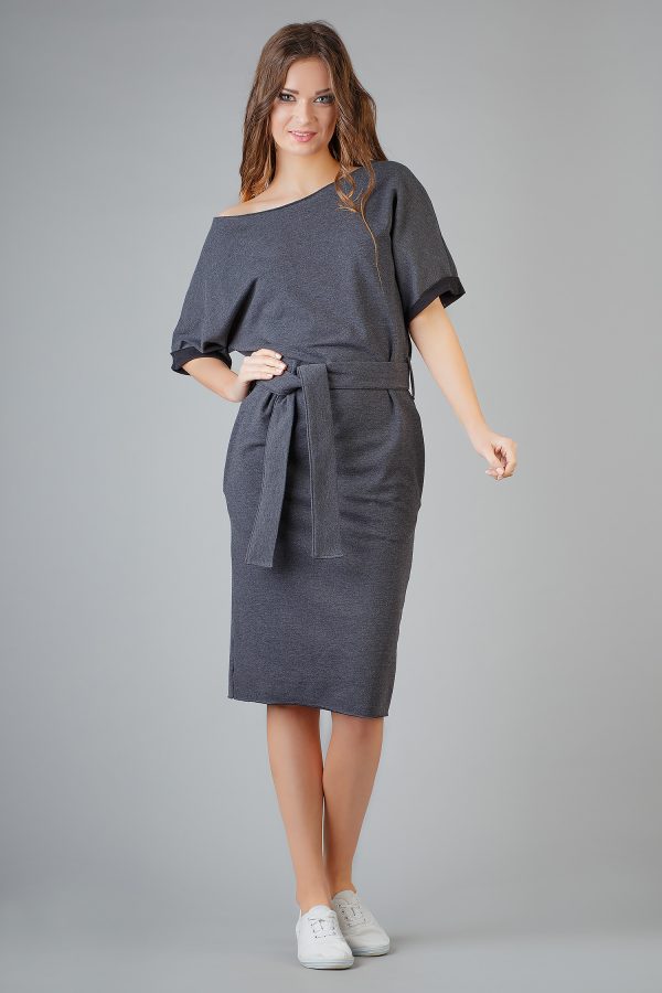 Grey Daydress in Day Dresses with Cotton and Viscose